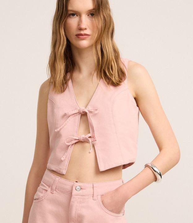 Colete em Sarja com Amarração Frontal - 1