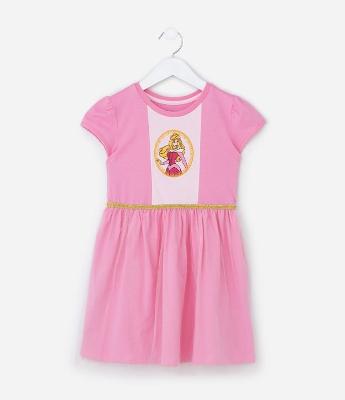 Camisola Infantil com Estampa Bela Adormecida - Tam 3 a 6 Anos