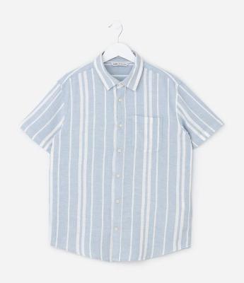 Camisa Infantil em Viscolinho com Bolsinho - Tam 5 a 14 Anos