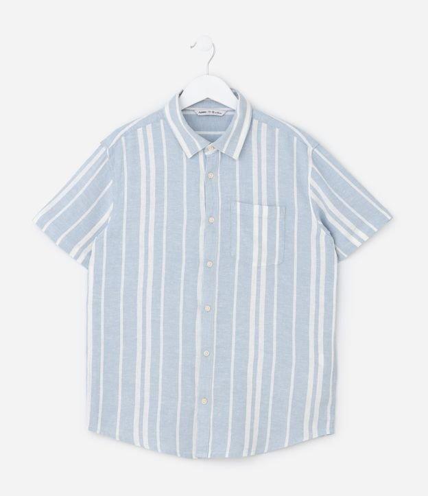 Camisa Infantil em Viscolinho com Bolsinho - Tam 5 a 14 Anos - 1