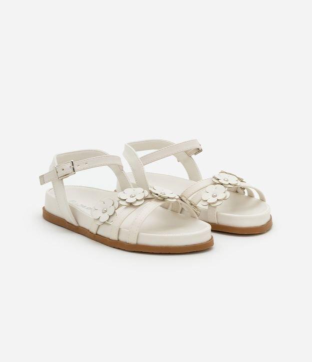 Sandália Infantil com Tiras e Florzinhas - Tam 28 ao 33 - 1