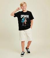 Camiseta Infantil com Estampa Capivara de Halloween - Tam 5 a 14 Anos - 2