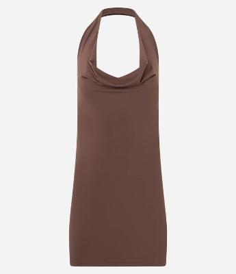 Vestido Frente Única com Decote Degagê