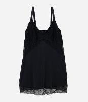 Camisola em Microfibra com Alcinha e Renda Curve & Plus Size - 1