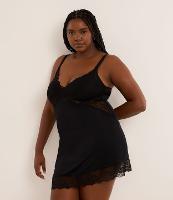 Camisola em Microfibra com Alcinha e Renda Curve & Plus Size - 2