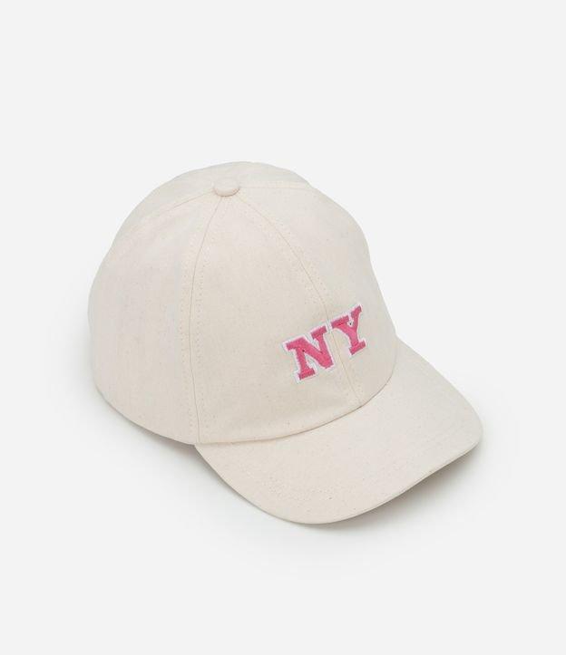 Boné Infantil Aba Curva com Bordado NY - Tam Único - 1
