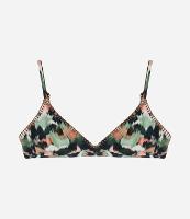 Biquíni Top Triângulo Fixo em Microfibra com Estampa Tie Dye - 1