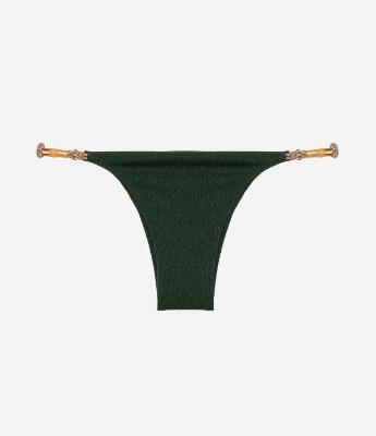 Biquíni Calcinha String em Microfibra com Aviamento de Bambu Natural