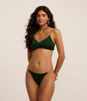 Biquíni Calcinha String em Microfibra com Aviamento de Bambu Natural - 2