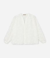 Camisa em Chiffon com Efeito Devorê e Pelinhos Curve & Plus Size - 1