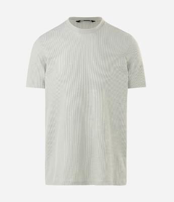 Camiseta Regular em Algodão com Textura Waffle