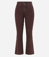 Calça Flare Cropped em Jeans com Barra Cortada - 1