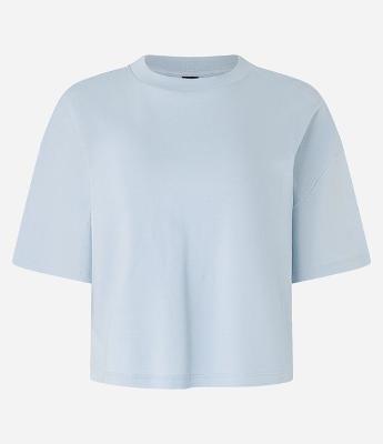 Camiseta Boxy em Algodão Peruano com Manga Ampla
