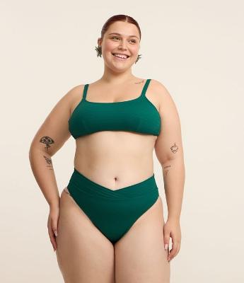 Biquíni Hot Pants em Microfibra com Cós Transpassado