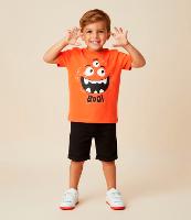 Camiseta Infantil Monstrinho Boo - Tam 1 a 6 Anos - 2