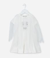 Vestido Infantil com Estampa e Capa Fastasma - Tam 1 a 6 Anos - 1