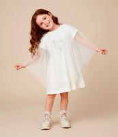 Vestido Infantil com Estampa e Capa Fastasma - Tam 1 a 6 Anos - 2