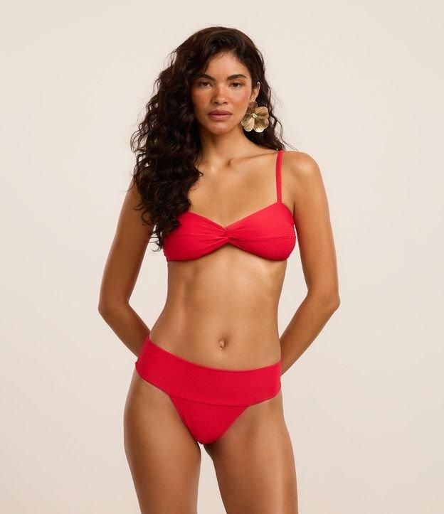 Biquíni Calcinha Pala Larga em Microfibra Canelada - 2