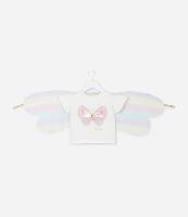 Blusa Infantil com Asas e Estampa de Borboleta - Tam 1 a 6 Anos - 1