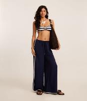 Saída de Praia Calça em Viscolinho com Viés Contrastante - 2