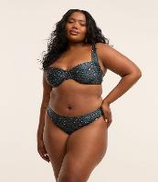 Calcinha Biquíni em Microfibra com Animal Print e Brilho Curve & Plus Size - 1