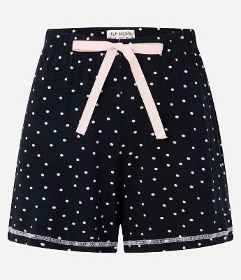 Short de Pijama em Viscose com Estampa Poá