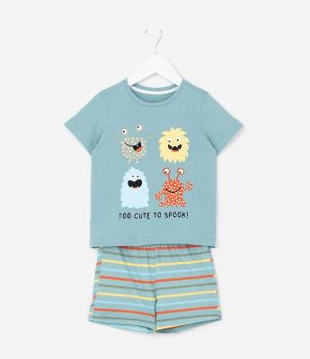 Pijama Infantil com Estampa Monstrinhos - Tam 2 a 6 Anos