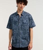 Camisa Relaxed em Tricoline com Estampa Tropical - 2