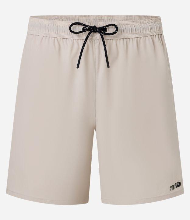 Bermuda Esportiva com Cordão Contrastante e Bolso - 1