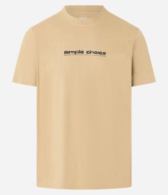 Camiseta Regular em Algodão com Estampa Lettering Simple Choice