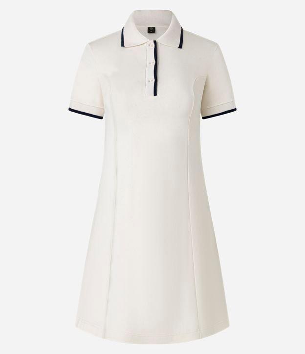 Vestido Sportcore Curto em Algodão com Contrastes - 1