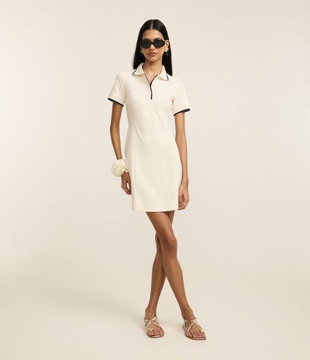 Vestido Sportcore Curto em Algodão com Contrastes - 2