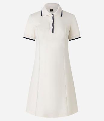 Vestido Sportcore Curto em Algodão com Contrastes