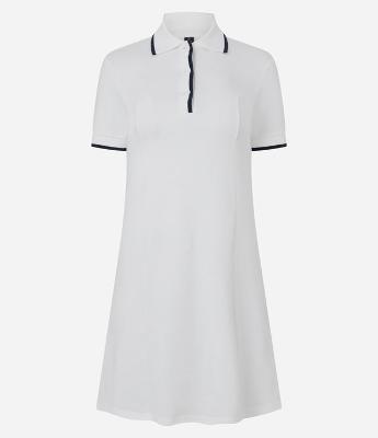 Vestido Sportcore Curto em Algodão com Contrastes