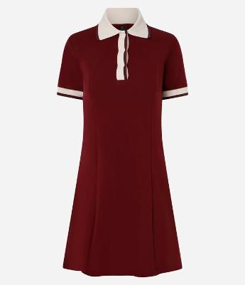 Vestido Sportcore Curto em Algodão com Contrastes