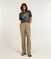 Calça Reta em Alfaiataria com Bolso - 2