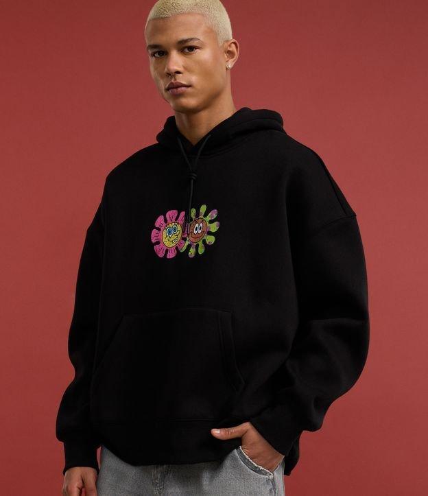 Casaco Boxy em Moletom com Felpa Estampa do Bob Esponja - 2