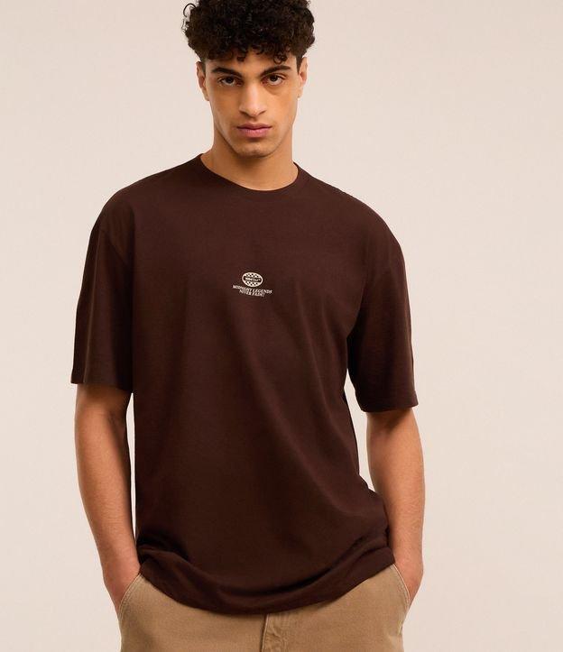 Camiseta Relaxed em Algodão com Estampa de Carro e Lettering Mindnight Legends - 1