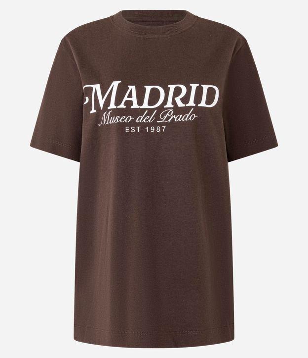 Camiseta em Algodão com Lettering Madrid - 1