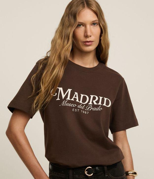 Camiseta em Algodão com Lettering Madrid - 2