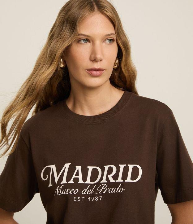 Camiseta em Algodão com Lettering Madrid - 3