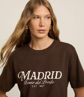 Camiseta em Algodão com Lettering Madrid - 3