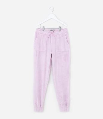 Calça Jogger Infantil em Plush com Glitter - Tam 5 a 14 Anos
