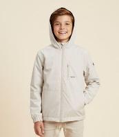 Jaqueta Infantil com Textura Emborrachada e Capuz - Tam 5 a 14 Anos - 2