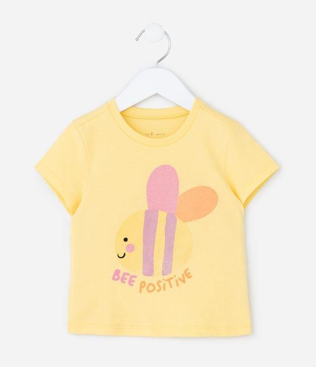 Blusa Infantil com Estampa de Abelha - Tam 1 a 6 Anos - 1