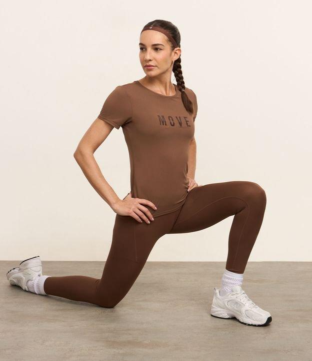 Camiseta Esportiva Texturizada com Estampa Move - 2