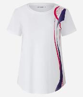 Camiseta Esportiva em Microfibra Texturizada com Estampa Ondulada - 1