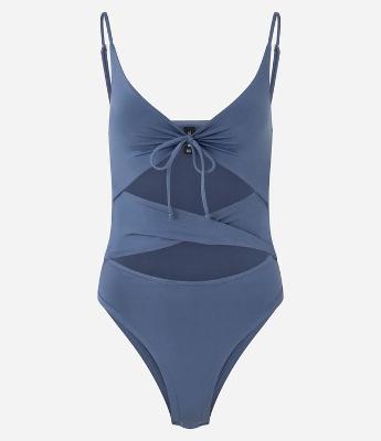 Body Cut Out em Microfibra com Amarração