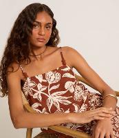 Blusa em Viscolinho com Estampa Floral e Barra com Ponta - 2