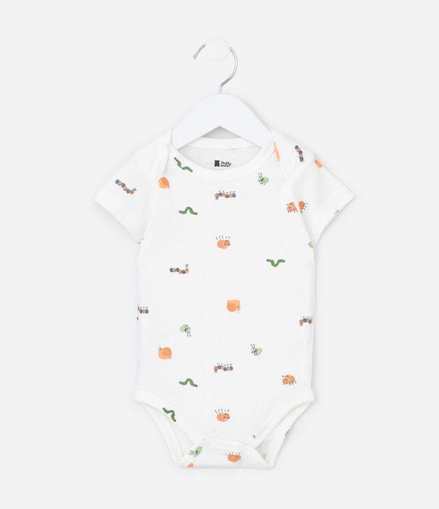 Body Infantil em Ribana com Estampa Bichinhos - Tam 0 a 18 meses - 1